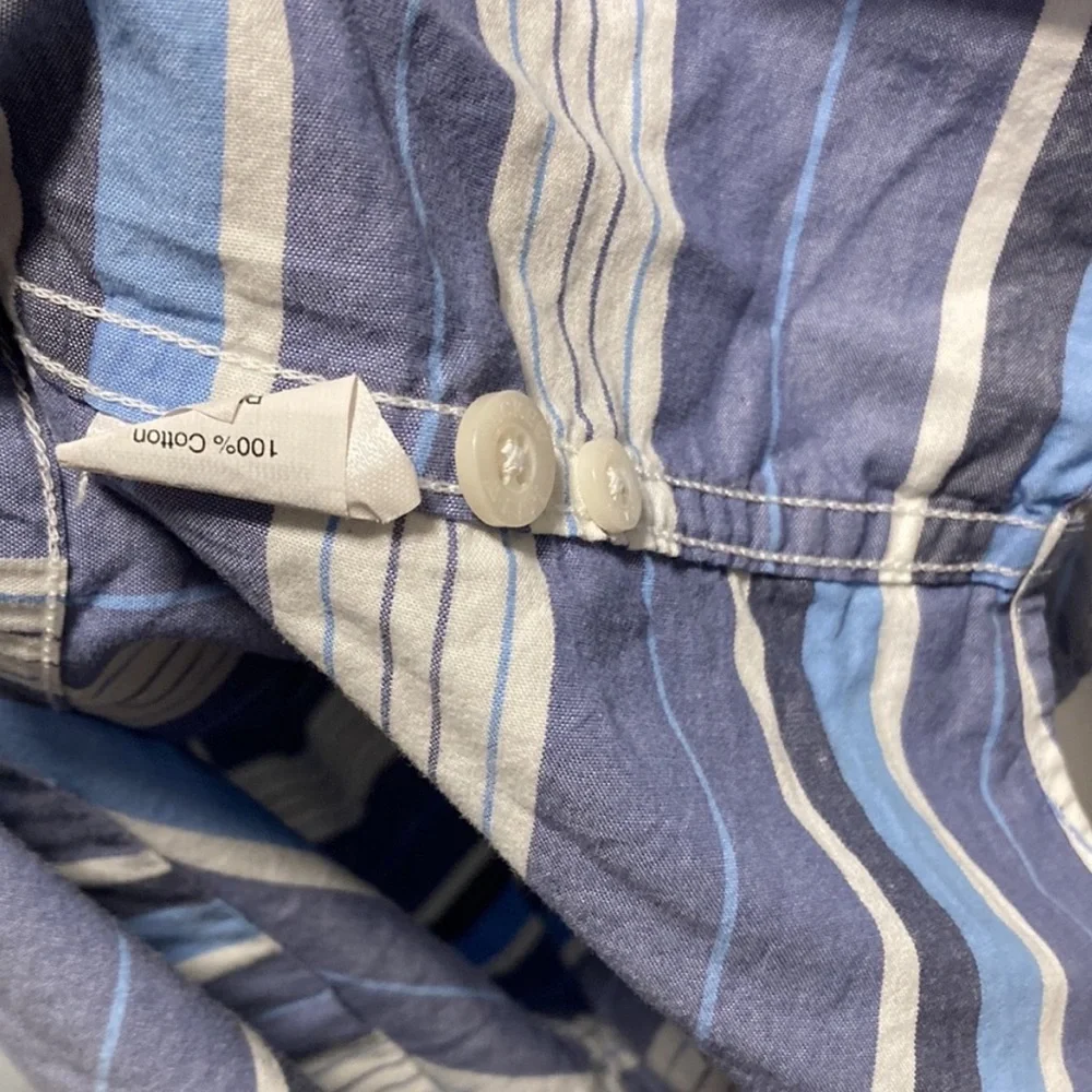 J. Crew Blue Striped Men's Shirt